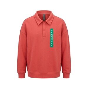 Mondetta Men's Salmon Pink Fleece Polo Sweatshirt